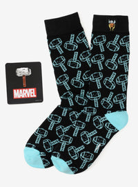 Set de regalo de calcetines y pin de Thor