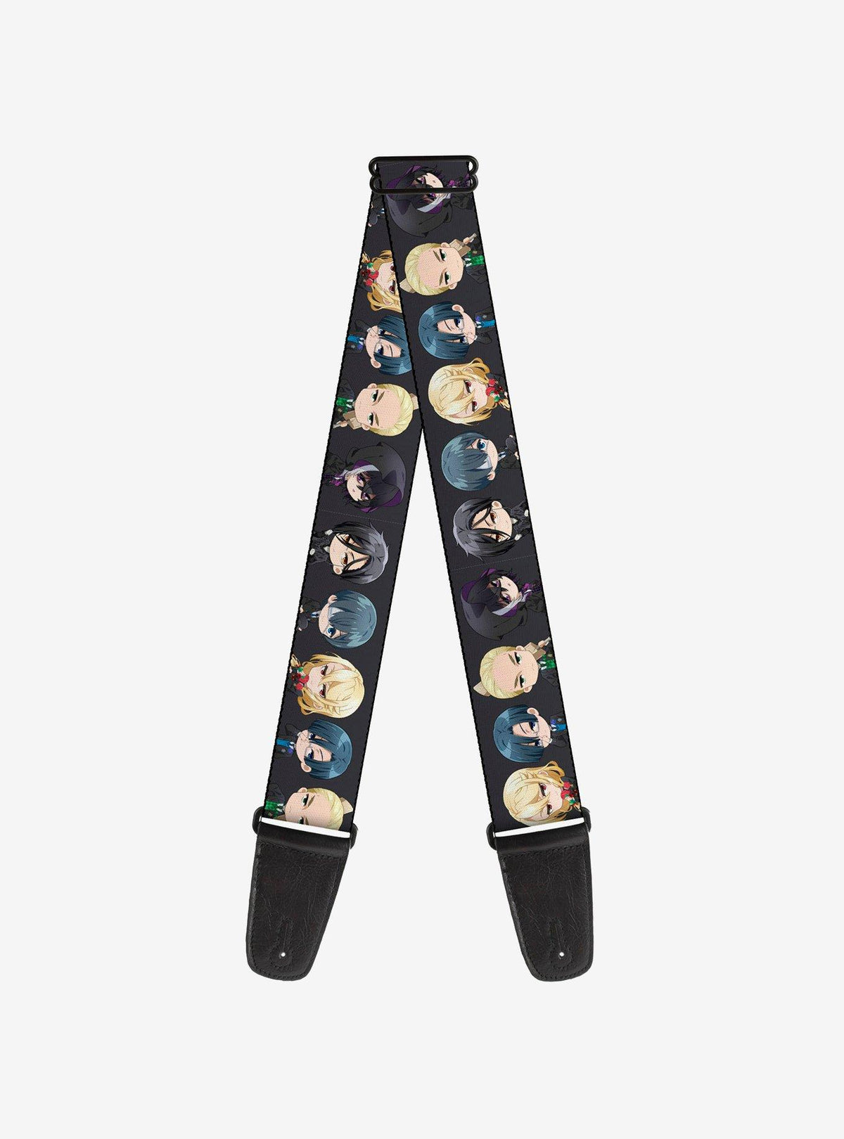 Black Butler Correa para guitarra con 6 personajes chibi