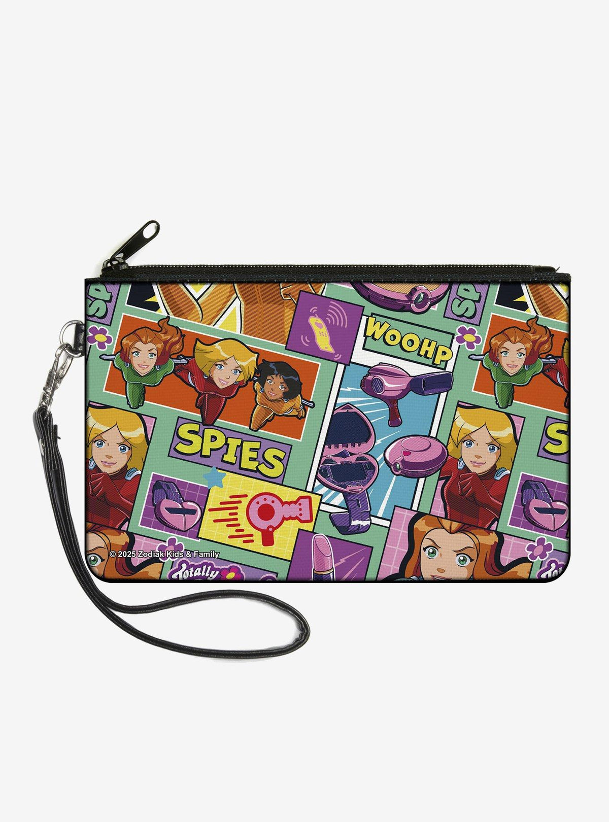 Billetera clutch Totally Spies! con cierre