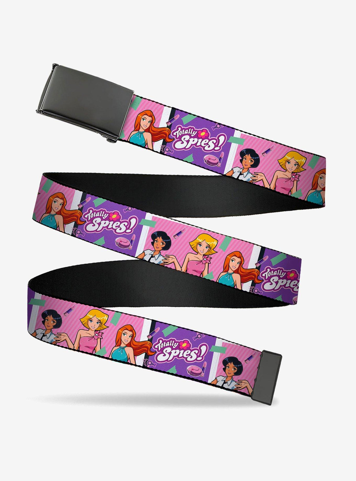Cinturón azul y rosado Totally Spies! con hebilla