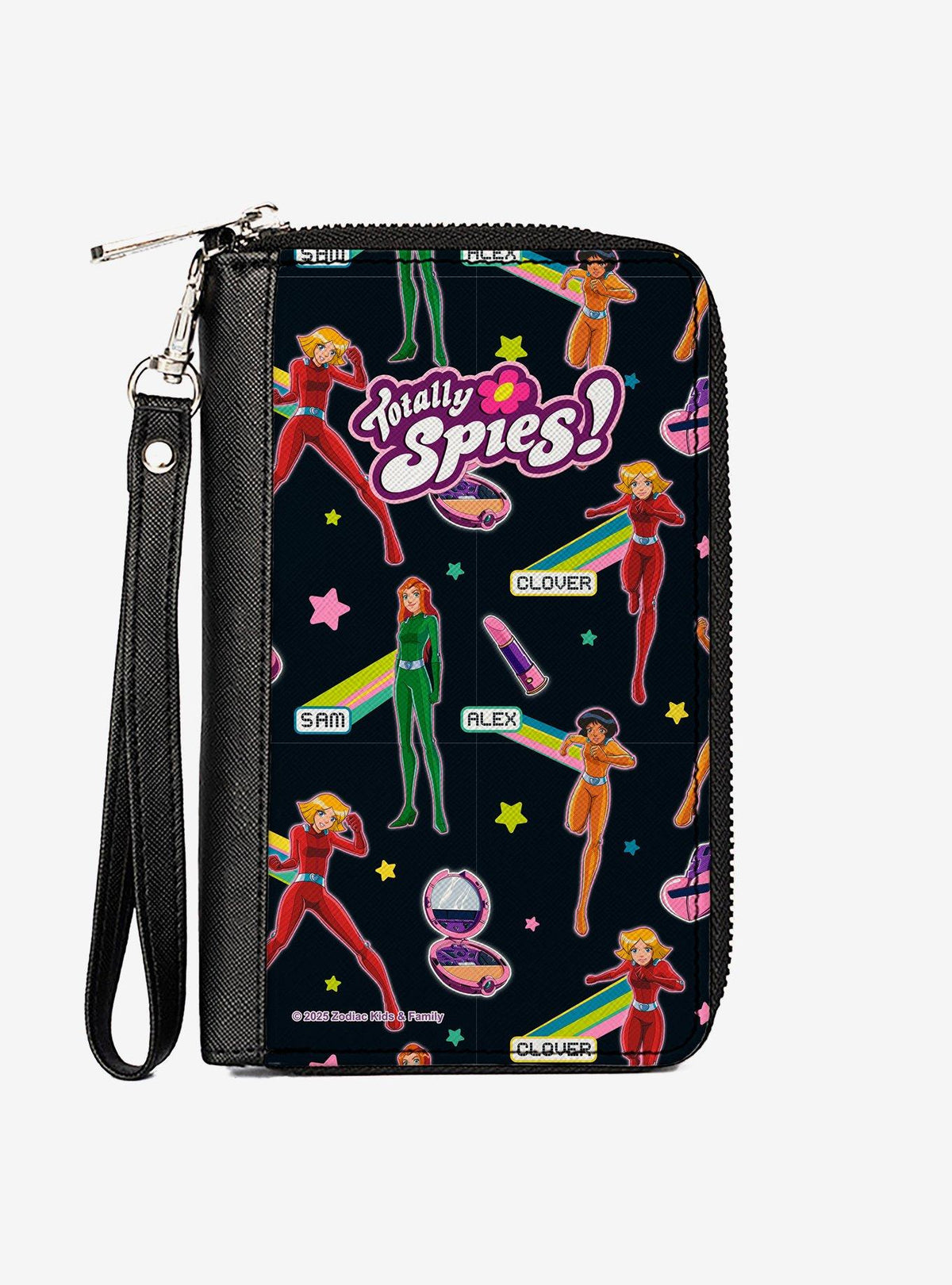 Billetera Totally Spies! con cierre y correa