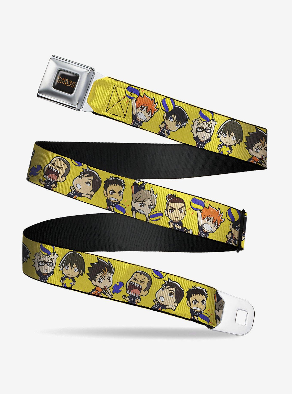 Cinturón juvenil Haikyu!! con hebilla tipo cinturón de auto