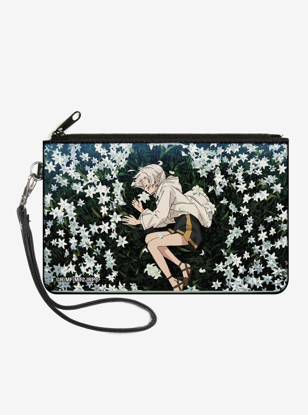 Billetera Mushoku Tensei Sylphiette entre flores