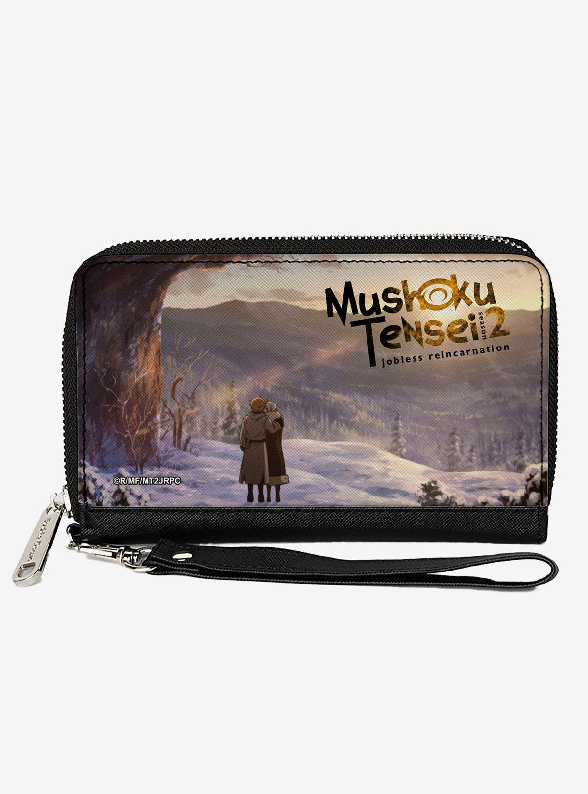 Billetera Mushoku Tensei: Rudeus y Sylphiette en bosque nevado