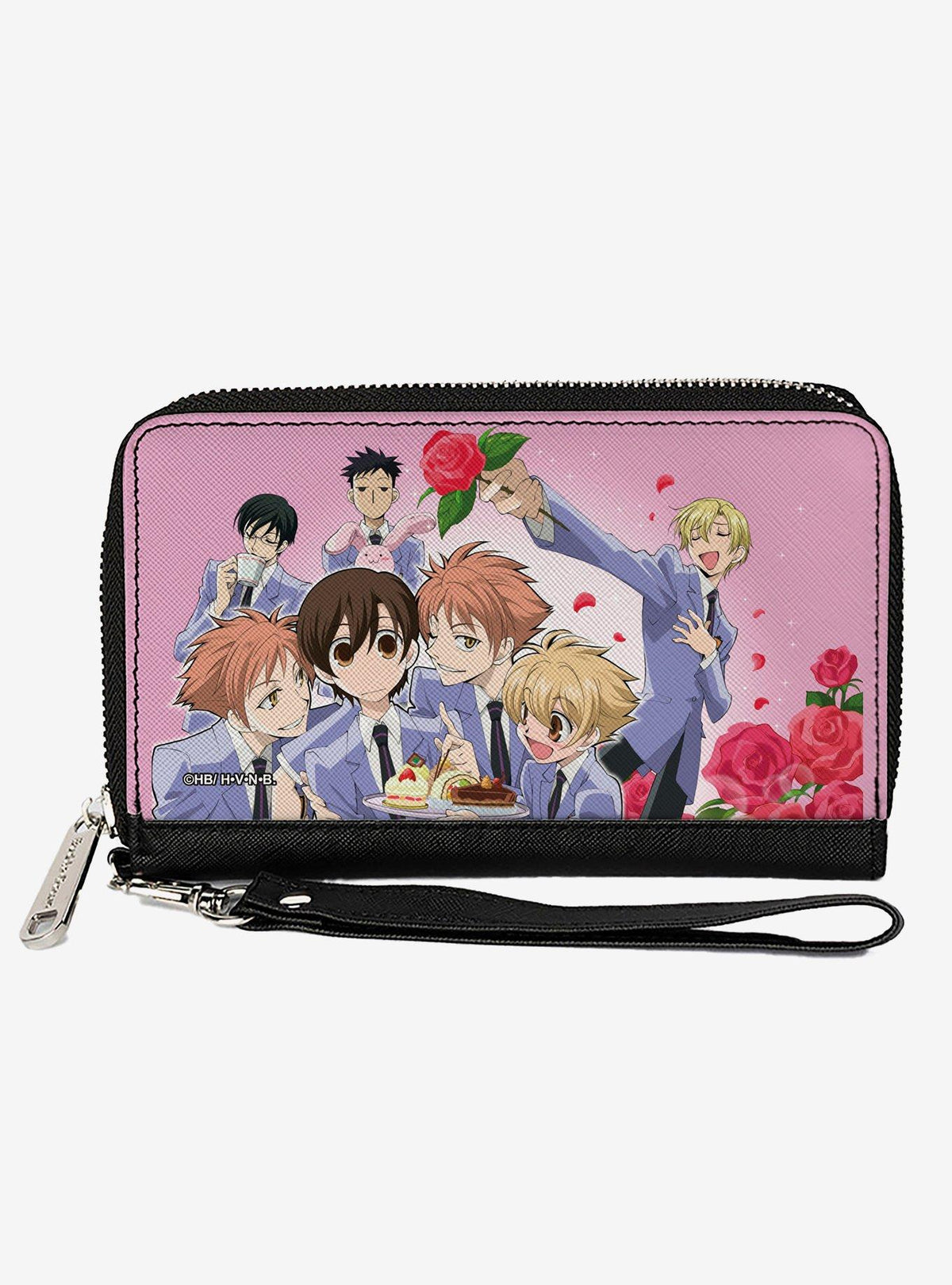 Billetera Ouran Host Club: poses grupales y Tamaki