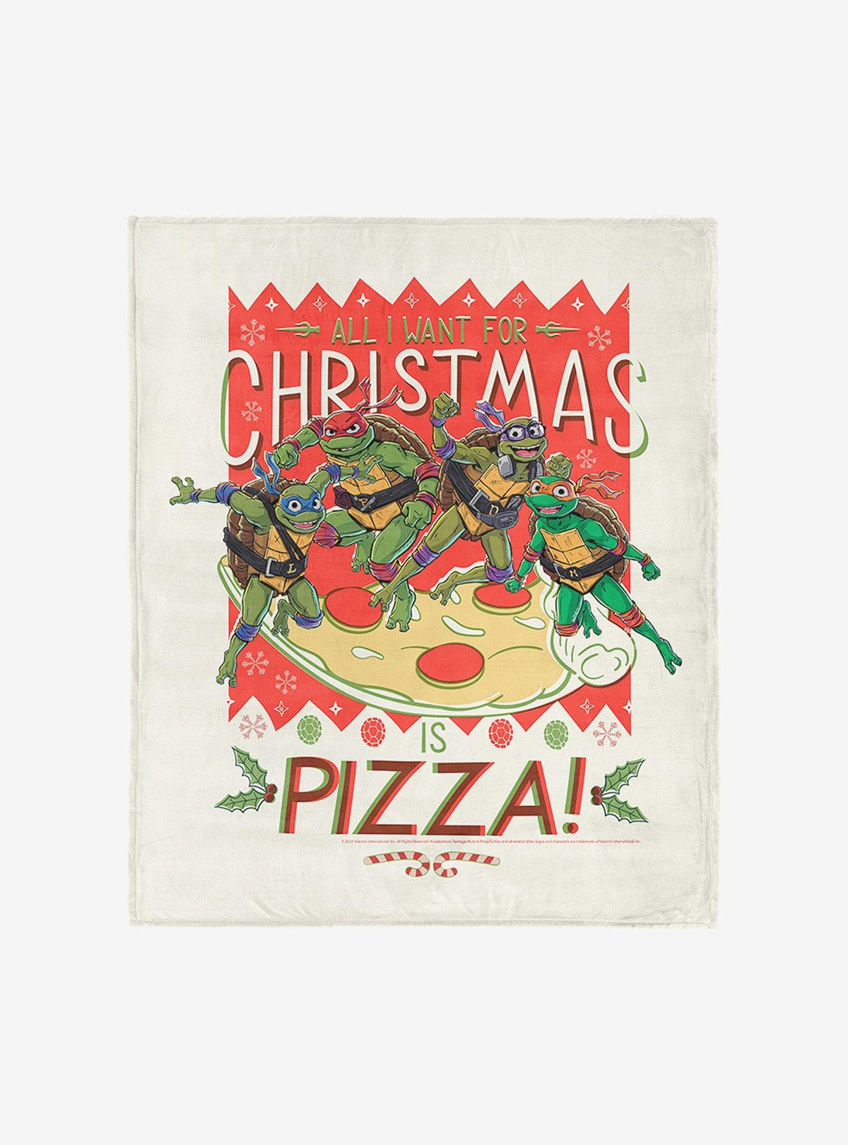 Manta Tortugas Ninja Pizza para Navidad