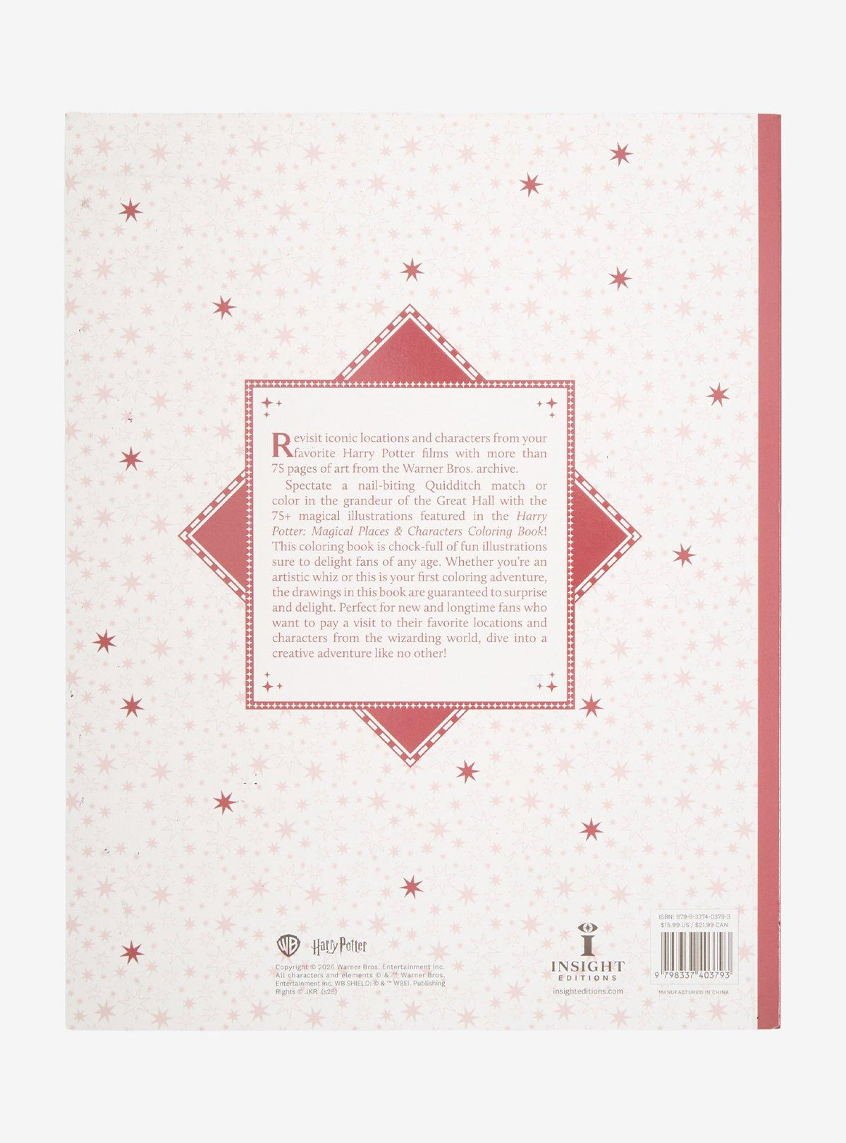 Harry Potter: libro para colorear de lugares y personajes