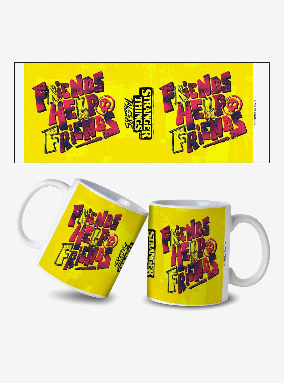 Taza Stranger Things '85 Friends Help Friends
