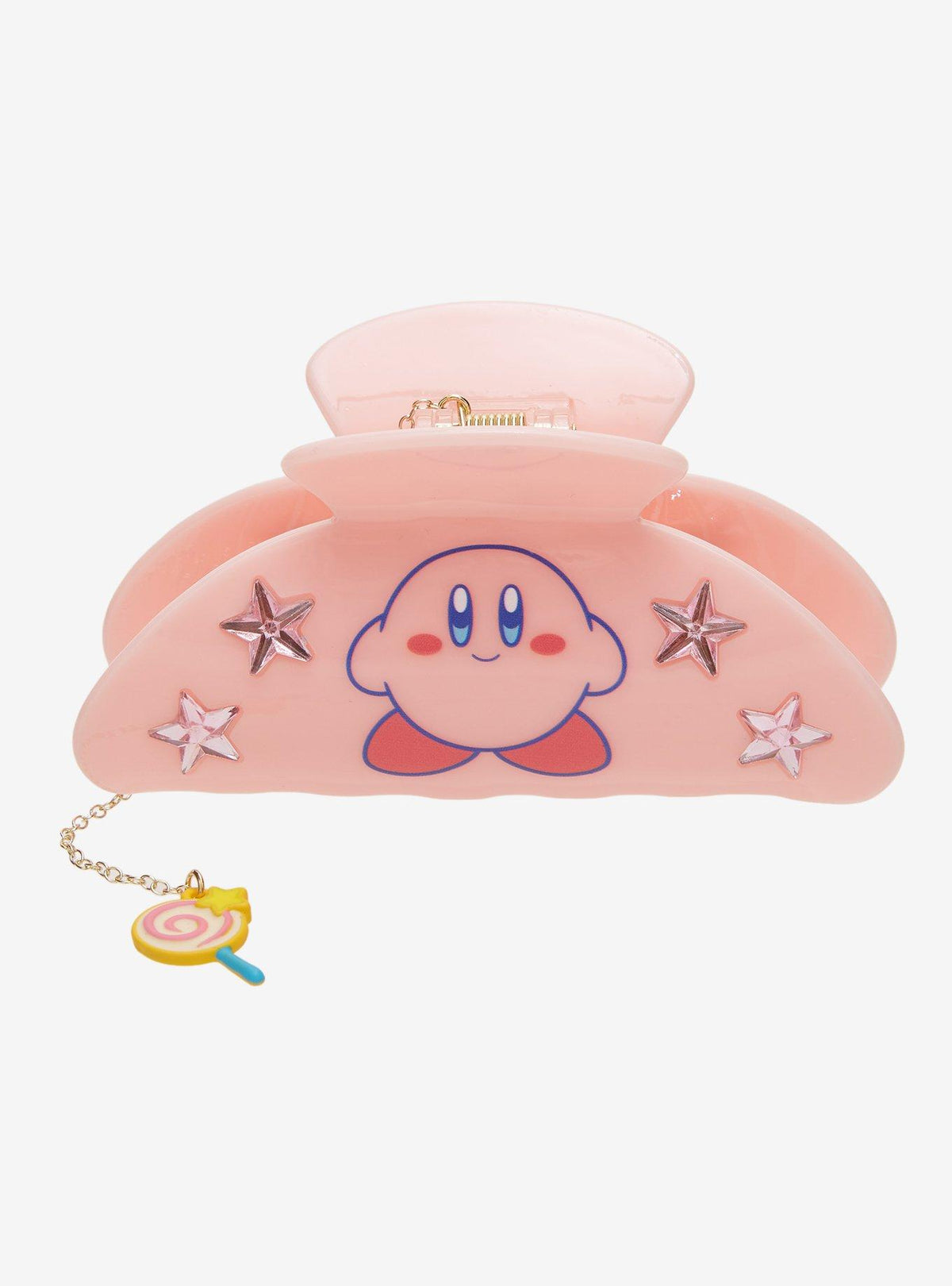 Pinza para el pelo de Kirby con dije de caramelo