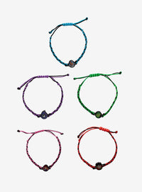 Set de 5 pulseras de cordón de Teen Titans