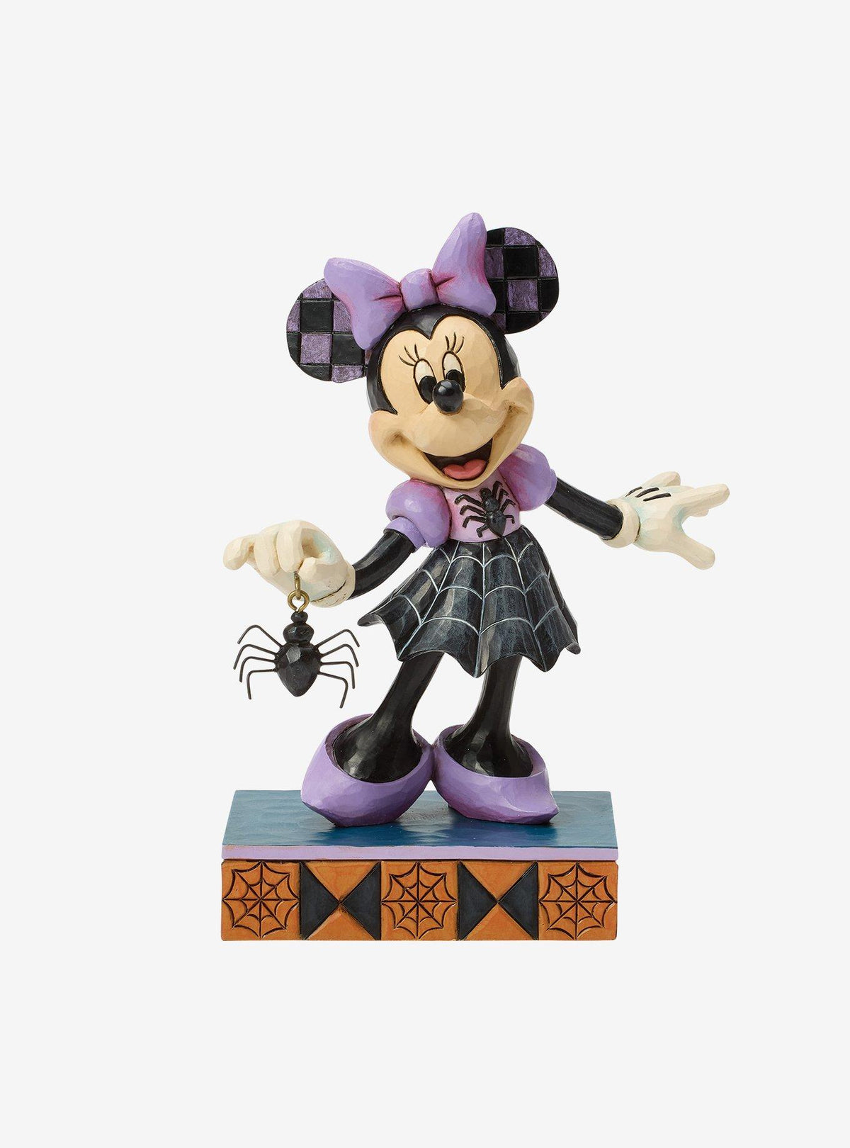 Figura de Minnie Mouse con vestido de telaraña