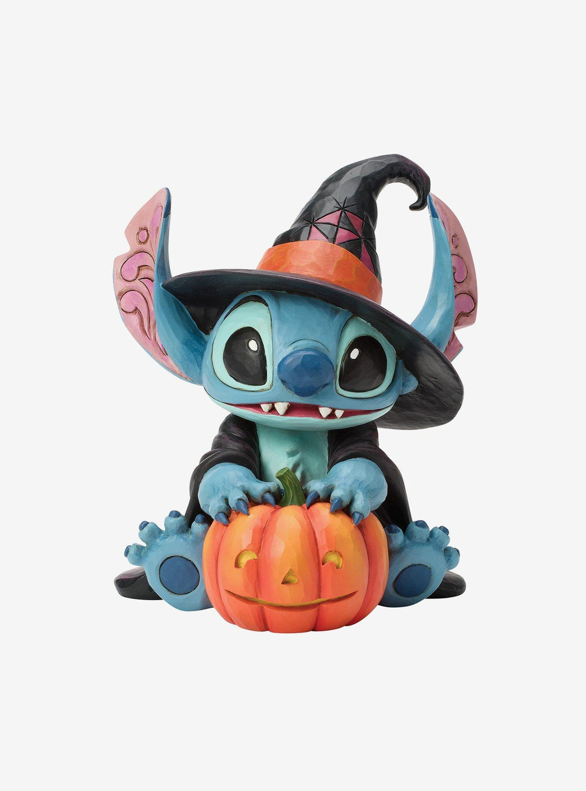 Figura Stitch de bruja con calabaza de Halloween