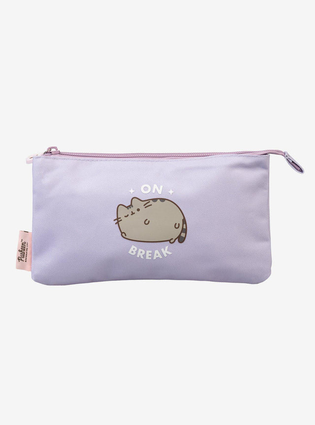Estuche Pusheen Moments con tres compartimentos