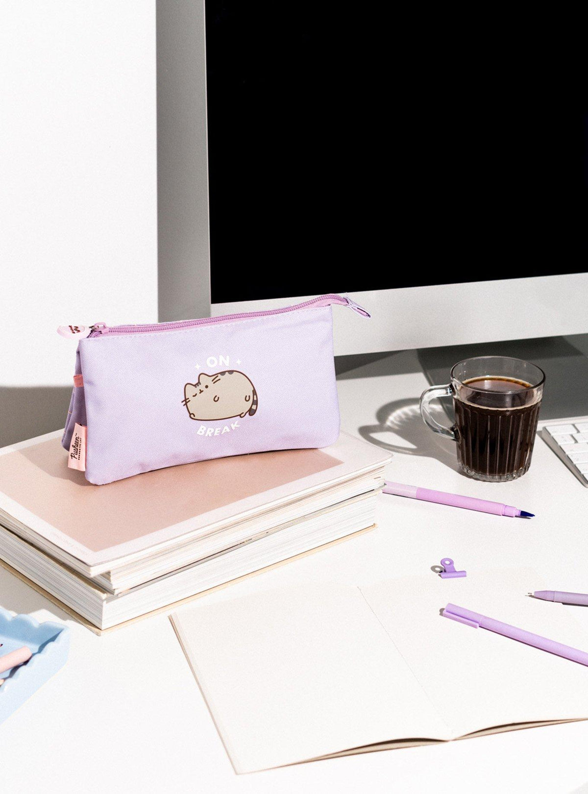 Estuche de tres compartimentos Pusheen Moments