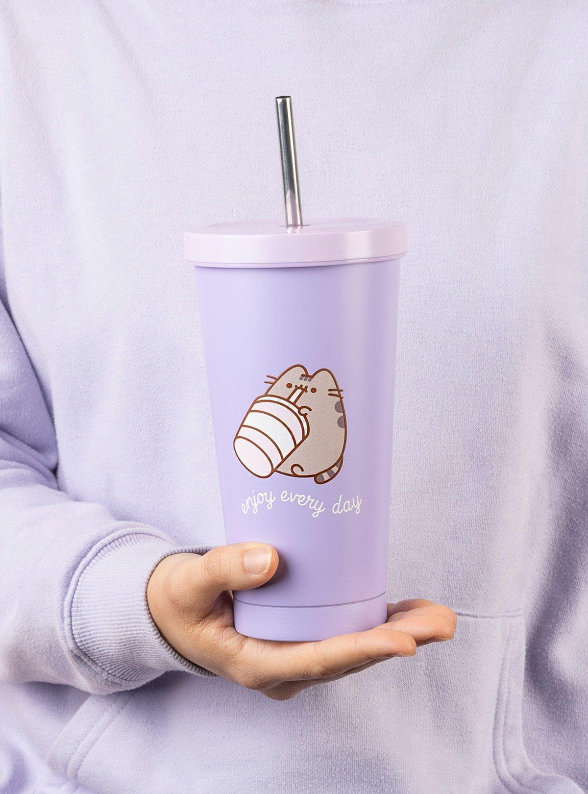 Vaso térmico Pusheen Moments con bombilla