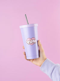 Vaso térmico Pusheen Moments con bombilla
