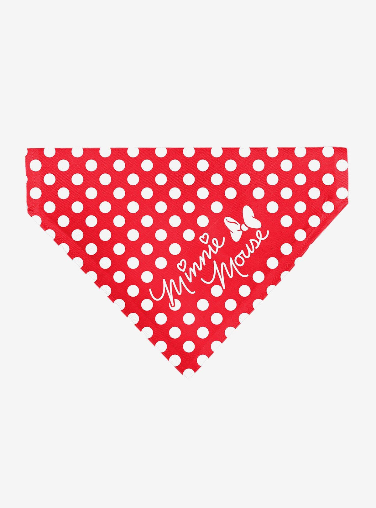 Bandana roja con lunares de Minnie Mouse para perros
