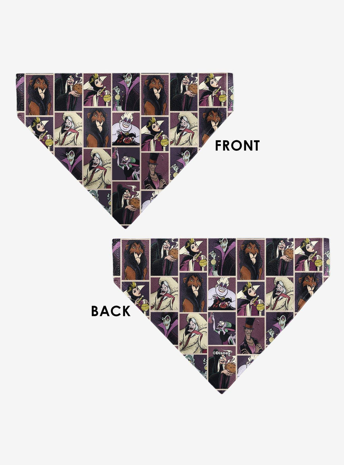 Disney Villains Pose Blocks: Bandana para mascota