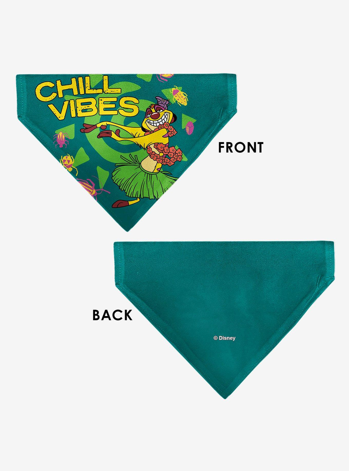 Bandana para mascota Timon en pose hula - El Rey León
