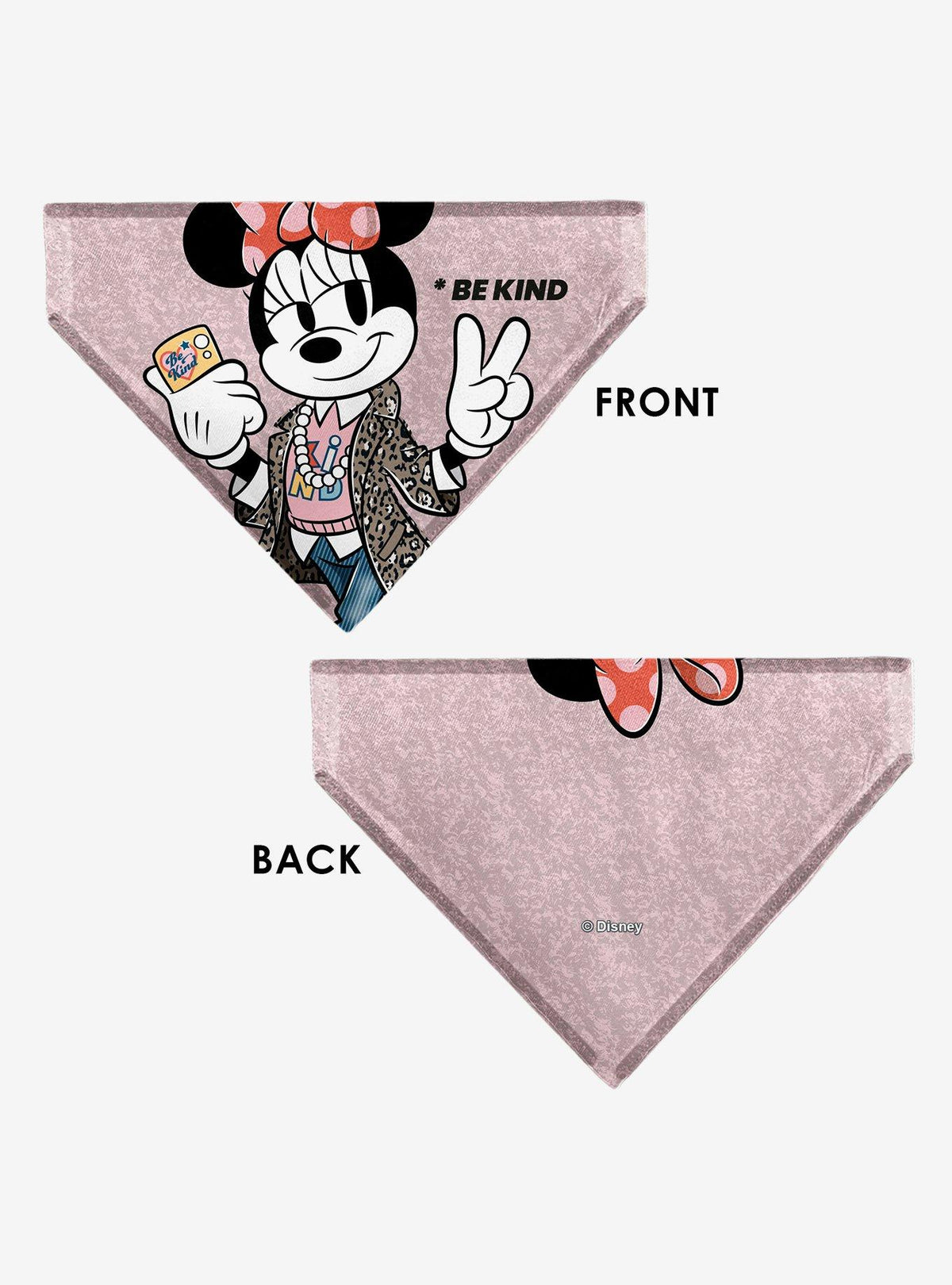 Bandana para mascota Minnie Mouse Pose de paz