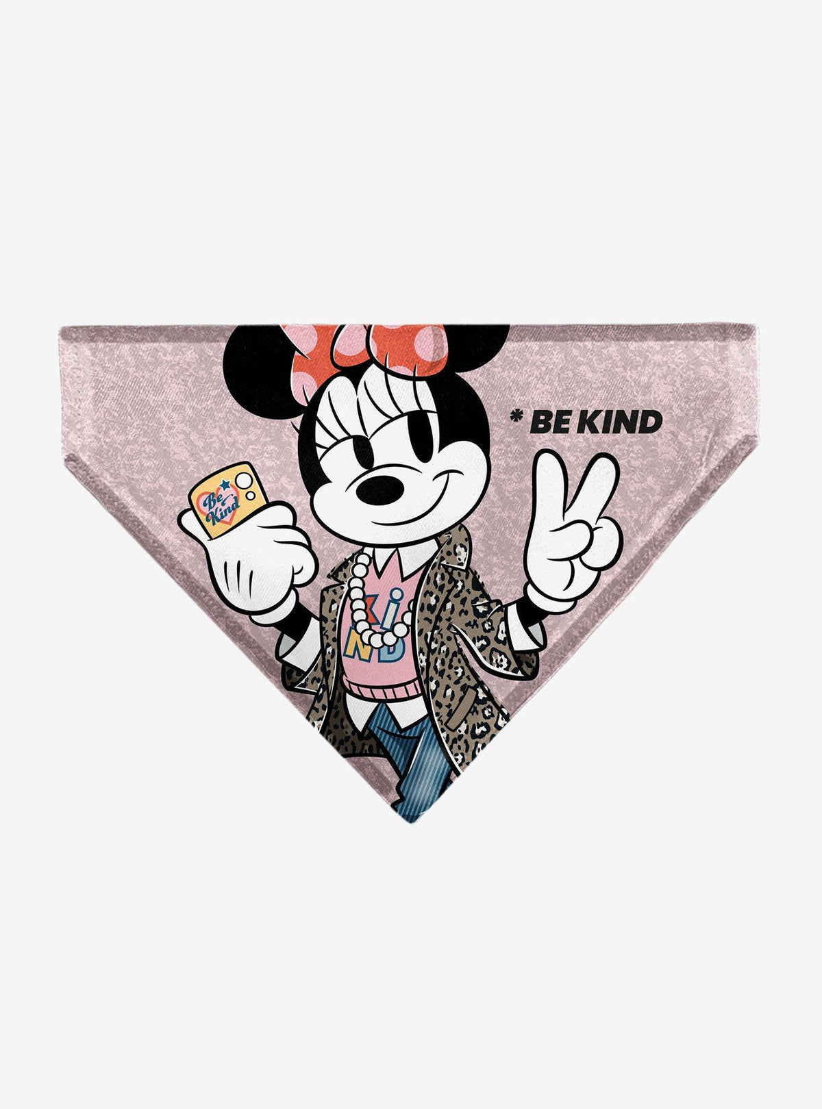 Bandana para mascota Minnie Mouse Pose de paz