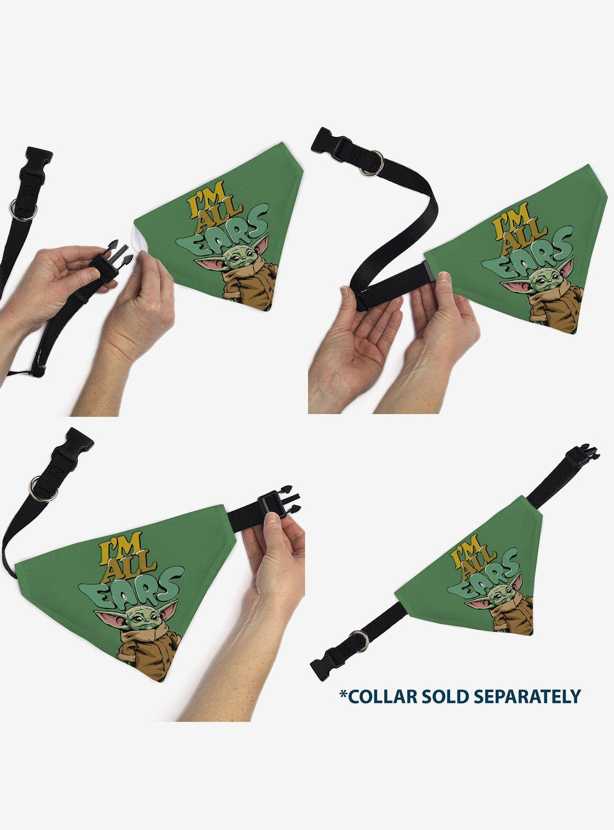 Bandana para mascota Star Wars Grogu: ¡Te escucho!