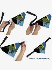 Bandana para perro Star Wars: Jedi y sable de luz de Yoda
