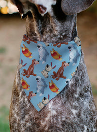 Bandana para mascotas Princesas Disney con huellitas