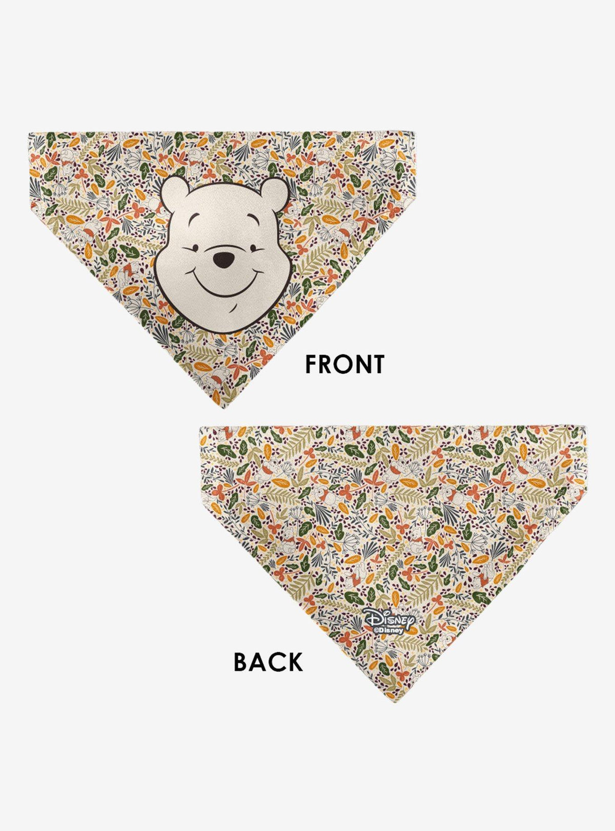 Bandana para mascota Winnie the Pooh con hojas
