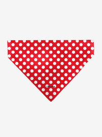 Bandana roja con lunares de Minnie Mouse para mascotas