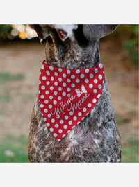 Bandana roja con lunares de Minnie Mouse para mascotas