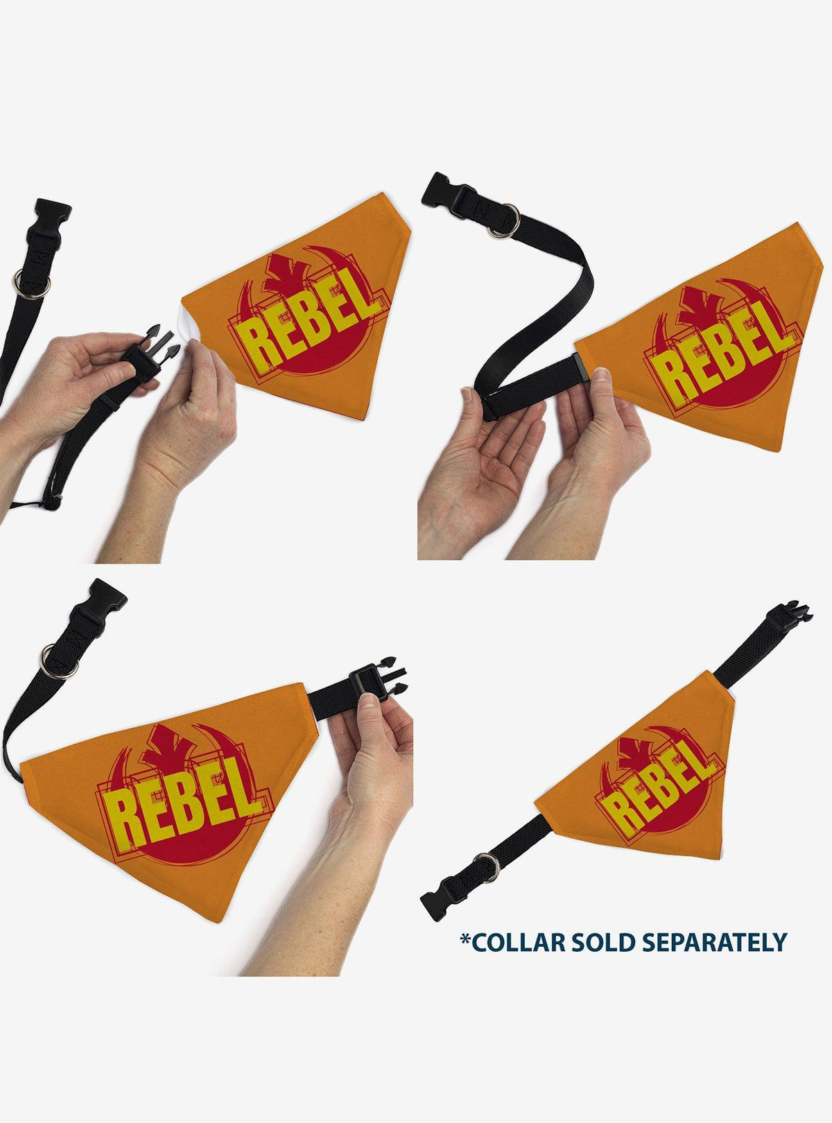 Bandana para mascota Star Wars con insignia de la Alianza Rebelde