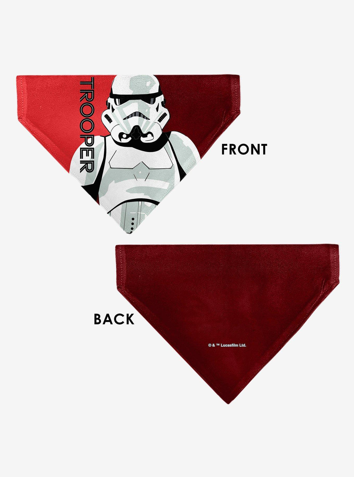 Bandana para mascota Star Wars con arte pop de stormtroopers