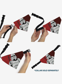 Bandana para mascota Star Wars con arte pop de stormtroopers