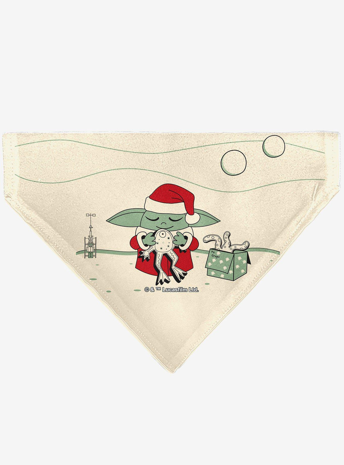 Bandana navideña Star Wars para mascota con Grogu
