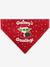 Bandana roja navideña de Grogu para mascota | Star Wars
