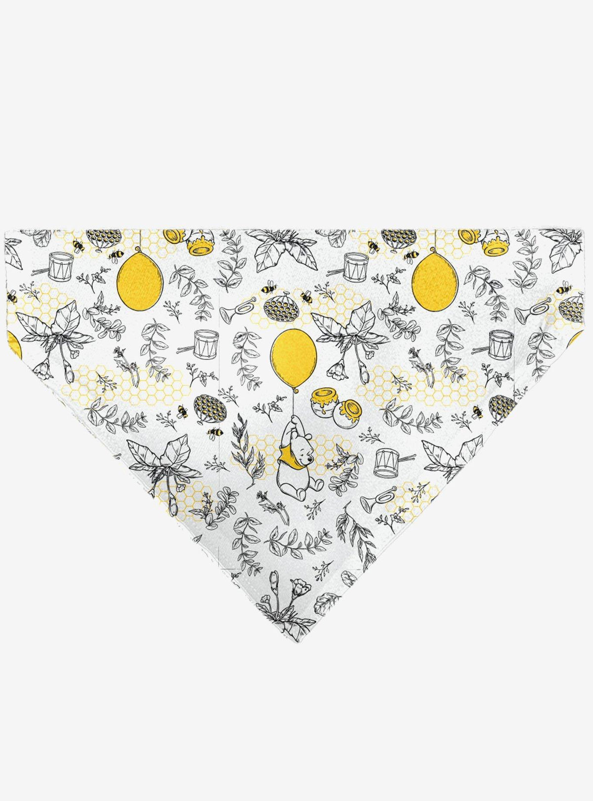 Bandana para mascota Winnie the Pooh con globos y follaje