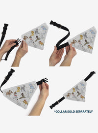 Bandana para perro Disney Dogs con collage de estrellas