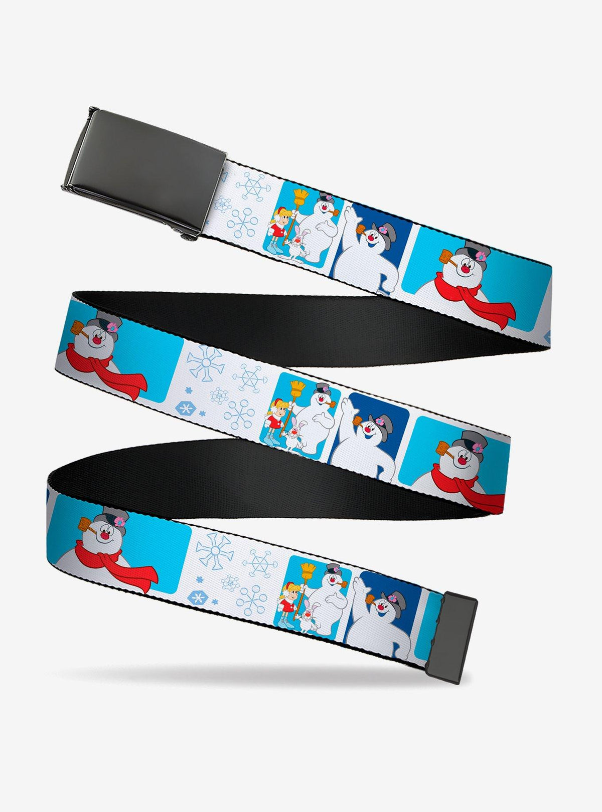 Cinturón Frosty the Snowman con copos de nieve