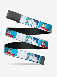Cinturón Frosty the Snowman con copos de nieve
