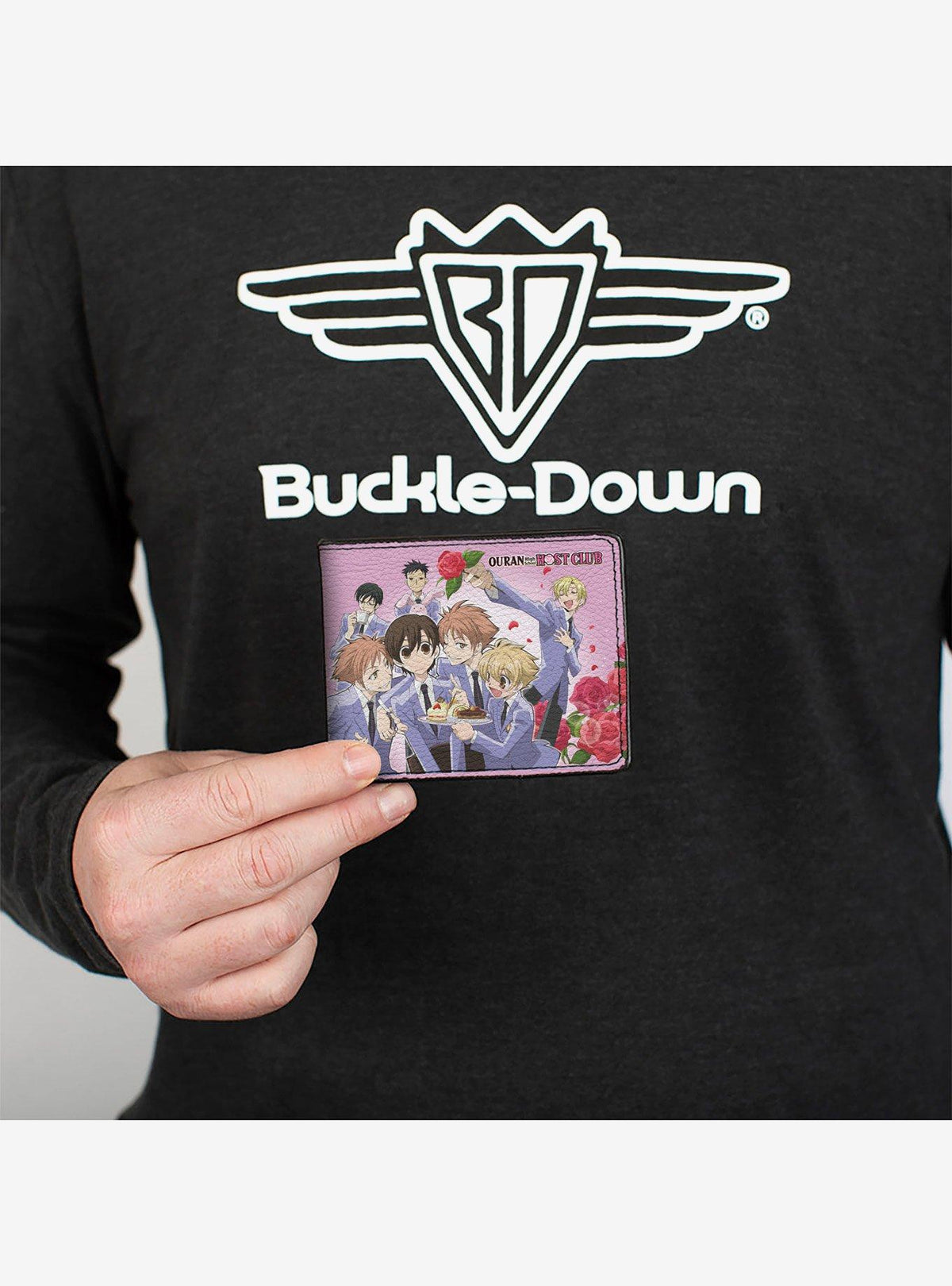 Billetera Ouran High School Host Club con rosas