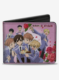 Billetera Ouran High School Host Club con rosas
