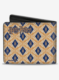 Billetera plegable azul Harry Potter Butterbeer