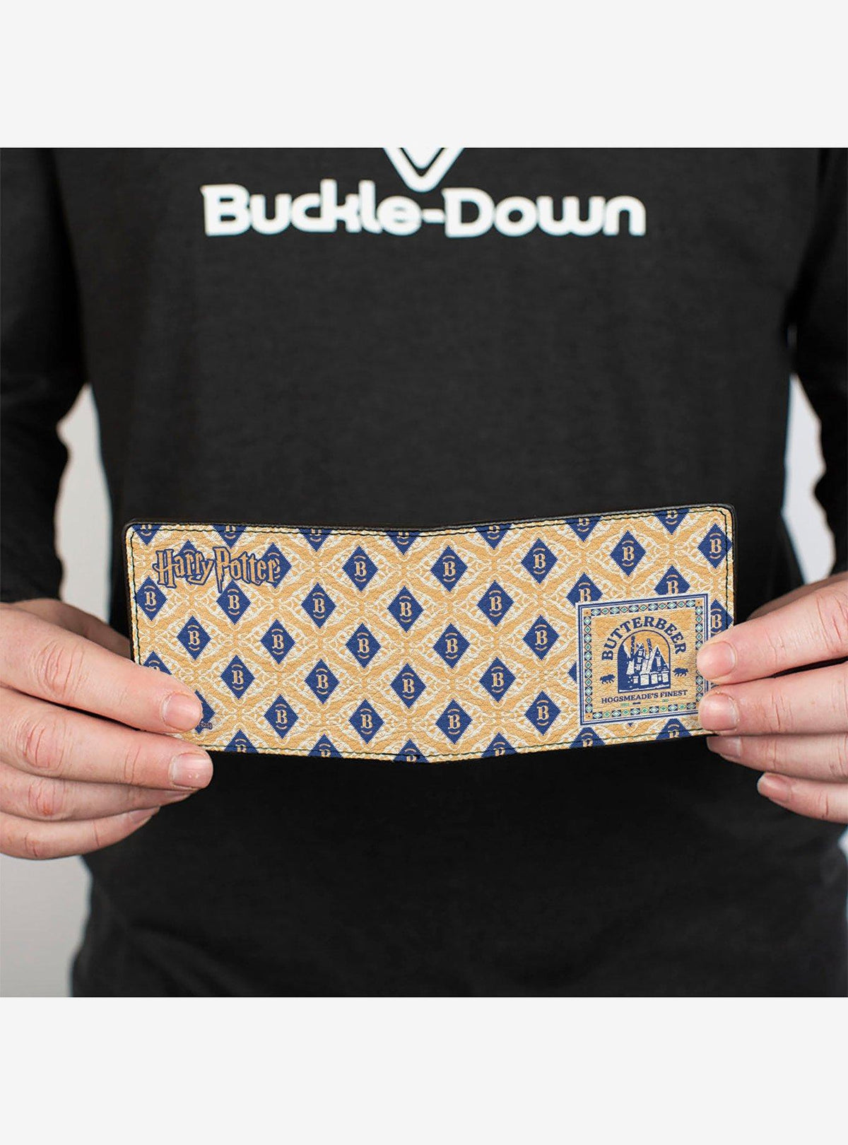 Billetera plegable azul Harry Potter Butterbeer