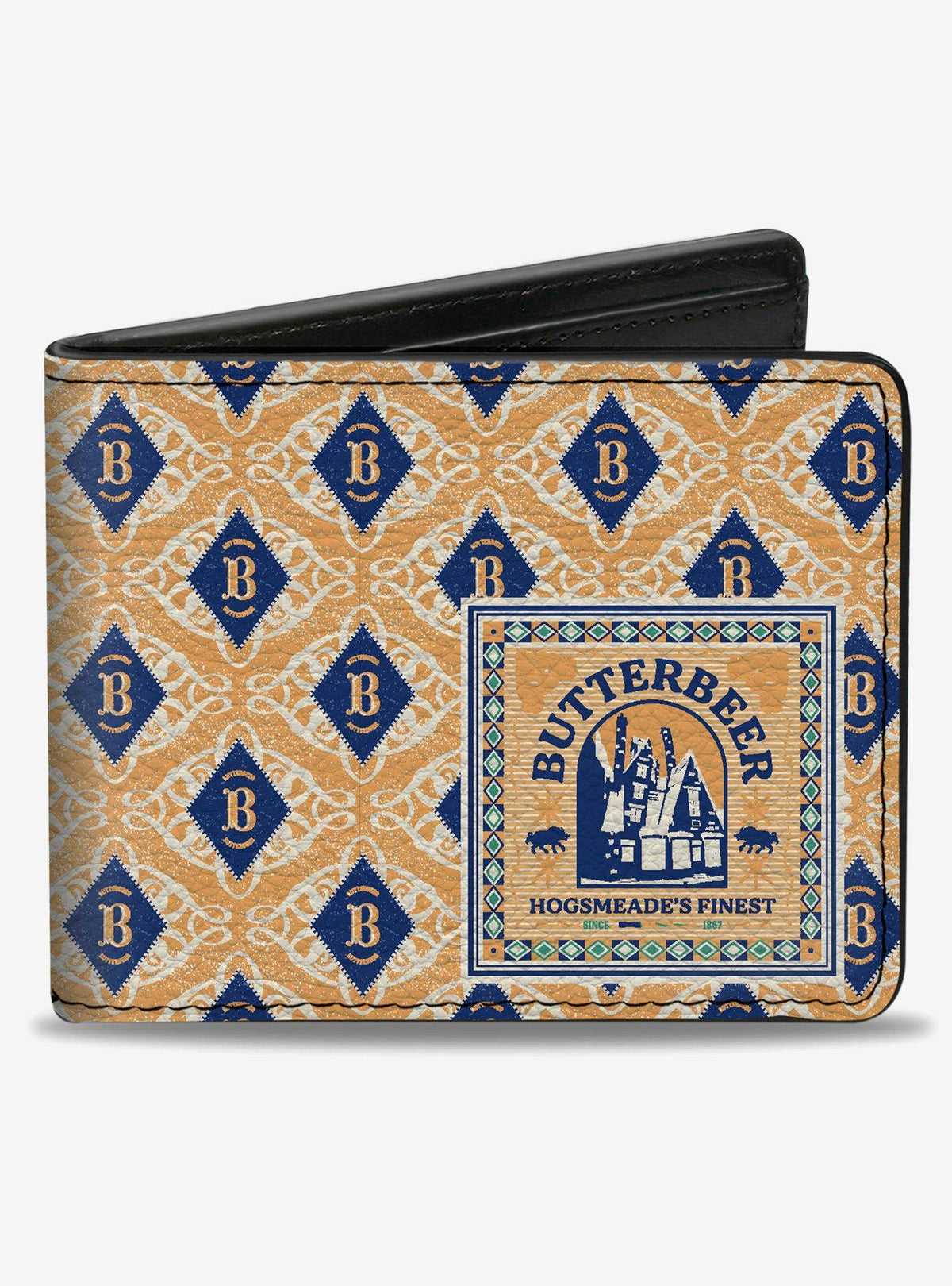 Billetera plegable azul Harry Potter Butterbeer