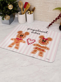 Alfombrilla secaplatos de Mickey y Minnie de jengibre