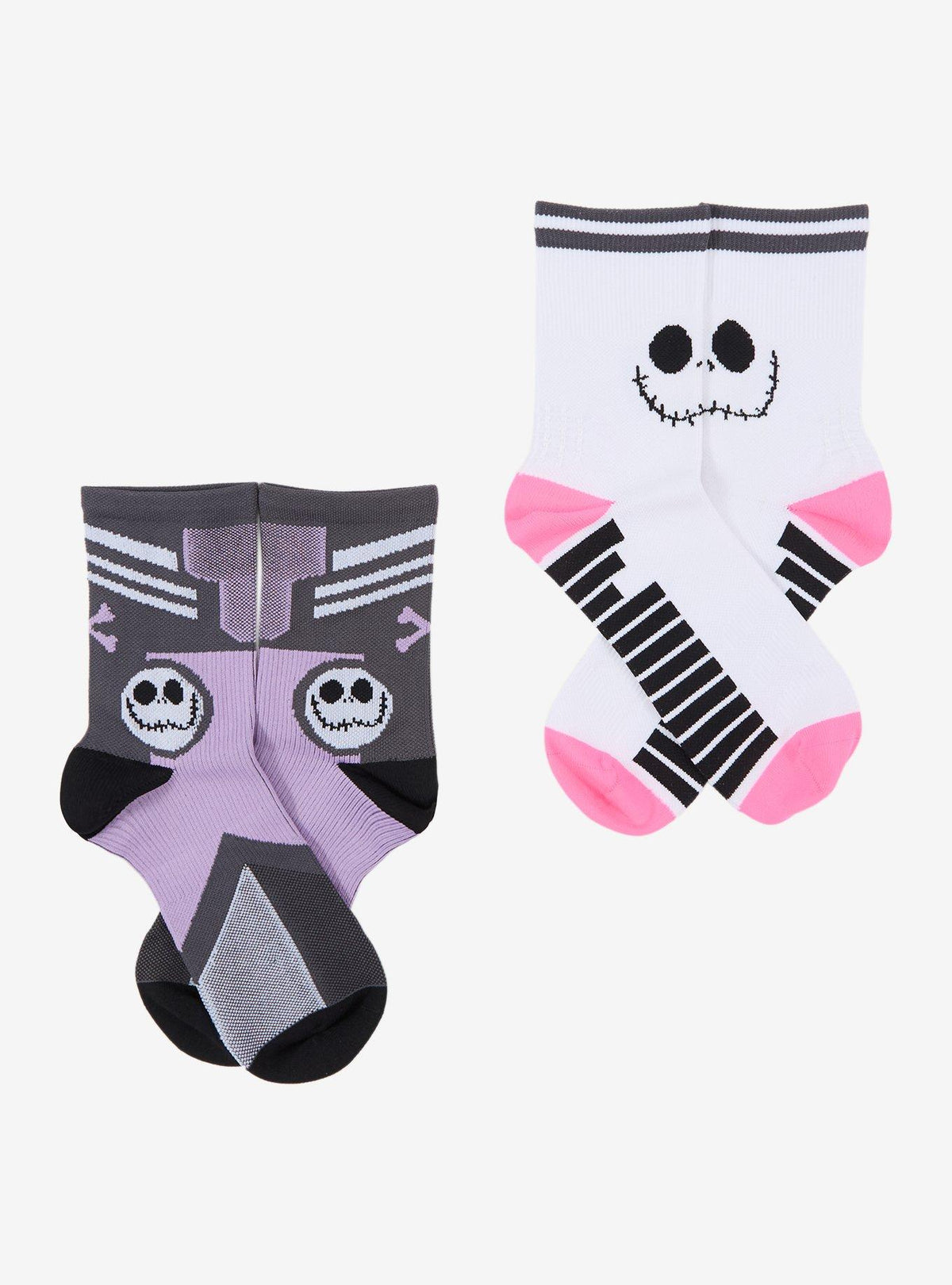 Calcetines geométricos neón Jack Skellington, 2 pares