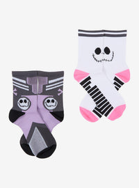 Calcetines geométricos neón Jack Skellington, 2 pares