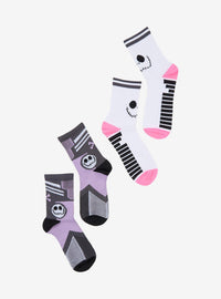 Calcetines geométricos neón Jack Skellington, 2 pares