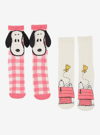 Calcetines Peanuts de Snoopy y Woodstock, 2 pares